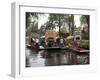 Brightly Painted Boats, Xochimilco, Trajinera, Floating Gardens, Canals, UNESCO World Heritage Site-Wendy Connett-Framed Photographic Print
