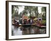 Brightly Painted Boats, Xochimilco, Trajinera, Floating Gardens, Canals, UNESCO World Heritage Site-Wendy Connett-Framed Photographic Print