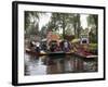 Brightly Painted Boats, Xochimilco, Trajinera, Floating Gardens, Canals, UNESCO World Heritage Site-Wendy Connett-Framed Photographic Print