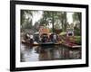 Brightly Painted Boats, Xochimilco, Trajinera, Floating Gardens, Canals, UNESCO World Heritage Site-Wendy Connett-Framed Photographic Print