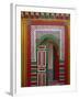 Brightly Painted Door in the Medina, Essaouira, Morocco-Bruno Morandi-Framed Photographic Print