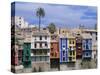 Brightly Painted Houses at Villajoyosa in Valencia, Spain, Europe-Mawson Mark-Stretched Canvas