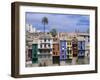 Brightly Painted Houses at Villajoyosa in Valencia, Spain, Europe-Mawson Mark-Framed Photographic Print