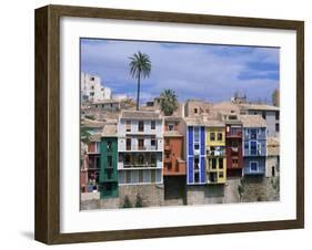 Brightly Painted Houses at Villajoyosa in Valencia, Spain, Europe-Mawson Mark-Framed Photographic Print