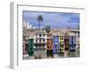 Brightly Painted Houses at Villajoyosa in Valencia, Spain, Europe-Mawson Mark-Framed Photographic Print