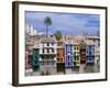 Brightly Painted Houses at Villajoyosa in Valencia, Spain, Europe-Mawson Mark-Framed Photographic Print