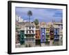 Brightly Painted Houses at Villajoyosa in Valencia, Spain, Europe-Mawson Mark-Framed Photographic Print