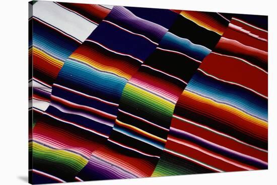 Brightly Striped Cloth-Randy Faris-Stretched Canvas