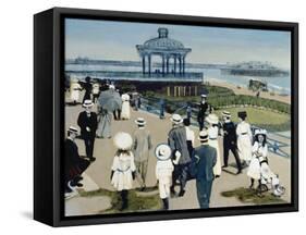 Brighton Bandstand, 2007-Margaret Hartnett-Framed Stretched Canvas
