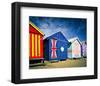 Brighton Beach Bathing Boxes-null-Framed Art Print