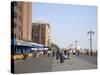 Brighton Beach Boardwalk, Little Russia, Brooklyn, New York City-Wendy Connett-Stretched Canvas