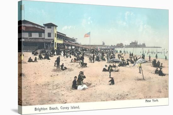 Brighton Beach, Coney Island, Brooklyn, New York-null-Stretched Canvas