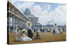 Brighton Beach, Coney Island-Alan Maley-Stretched Canvas