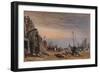 Brighton Beach, Haze clearing off, c1820-Frederick Nash-Framed Giclee Print