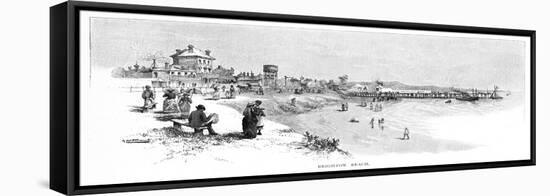 Brighton Beach, Melbourne, Victoria, Australia, 1886-Albert Henry Fullwood-Framed Stretched Canvas