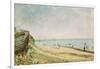 Brighton Beach (Oil on Paper)-John Constable-Framed Giclee Print