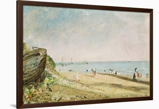 Brighton Beach (Oil on Paper)-John Constable-Framed Giclee Print