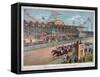 Brighton Beach Race Course-null-Framed Stretched Canvas