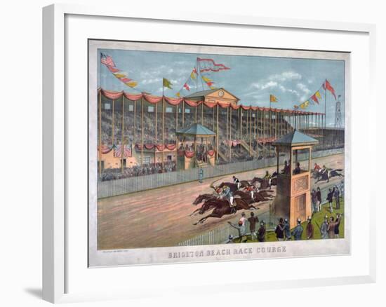 Brighton Beach Race Course-null-Framed Giclee Print