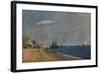 'Brighton Beach, with Colliers', 1824-John Constable-Framed Giclee Print