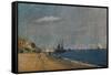 'Brighton Beach, with Colliers', 1824-John Constable-Framed Stretched Canvas