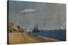 'Brighton Beach, with Colliers', 1824-John Constable-Stretched Canvas