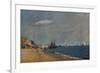 'Brighton Beach, with Colliers', 1824-John Constable-Framed Giclee Print