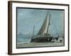 Brighton Beach with Fishing Boat and Crew, East Sussex-John Constable-Framed Giclee Print