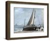 Brighton Beach with Fishing Boats and Crew-John Constable-Framed Giclee Print