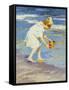 Brighton Beach-Edward Henry Potthast-Framed Stretched Canvas