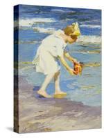 Brighton Beach-Edward Henry Potthast-Stretched Canvas