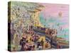 Brighton Beach-Robert Tyndall-Stretched Canvas