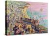 Brighton Beach-Robert Tyndall-Stretched Canvas