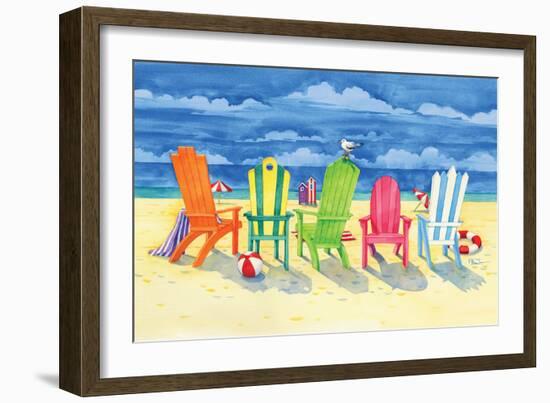 Brighton Chairs-Paul Brent-Framed Premium Giclee Print
