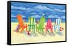 Brighton Chairs-Paul Brent-Framed Stretched Canvas