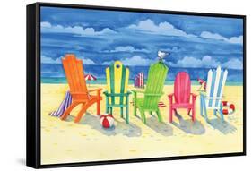 Brighton Chairs-Paul Brent-Framed Stretched Canvas