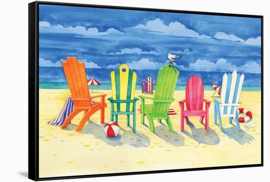 Brighton Chairs-Paul Brent-Framed Stretched Canvas
