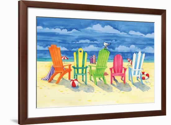 Brighton Chairs-Paul Brent-Framed Art Print