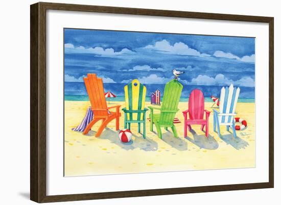 Brighton Chairs-Paul Brent-Framed Art Print