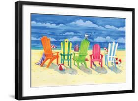 Brighton Chairs-Paul Brent-Framed Art Print