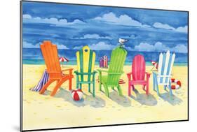 Brighton Chairs-Paul Brent-Mounted Art Print