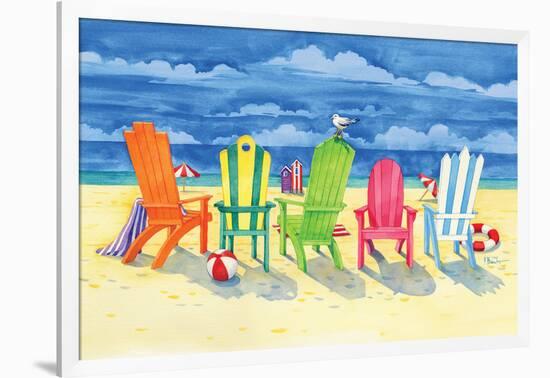 Brighton Chairs-Paul Brent-Framed Art Print