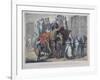 Brighton Coach Leaving Th Belle Sauvage Inn, London, C1840-null-Framed Giclee Print