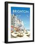 Brighton - Dave Thompson Contemporary Travel Print-Dave Thompson-Framed Art Print