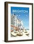 Brighton - Dave Thompson Contemporary Travel Print-Dave Thompson-Framed Art Print