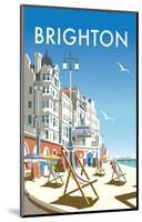 Brighton - Dave Thompson Contemporary Travel Print-Dave Thompson-Mounted Giclee Print