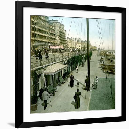 Brighton (England), the Dike, East Side-Leon, Levy et Fils-Framed Photographic Print