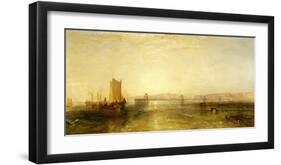 Brighton from the Sea, 1829-J M W Turner-Framed Giclee Print