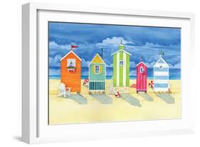 Brighton Huts-Paul Brent-Framed Art Print