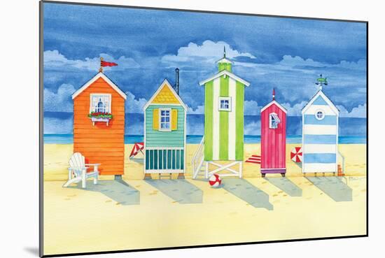 Brighton Huts-Paul Brent-Mounted Art Print